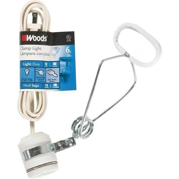 0 Clamp Light, White, Cci, Mfr#: 328